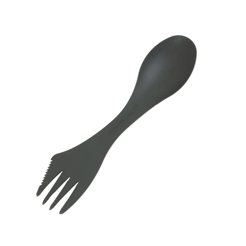 grön spork baksida