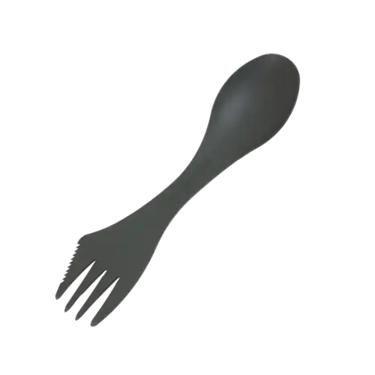 grön spork baksida
