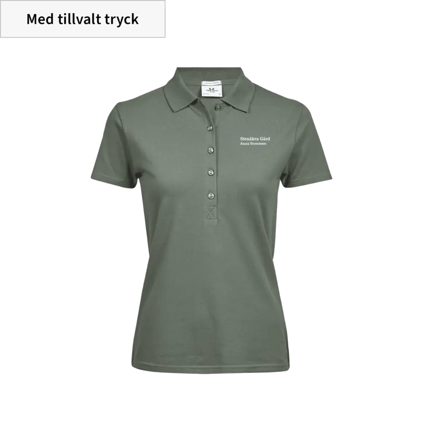 dampolo med namn- och gårdsnamn fram