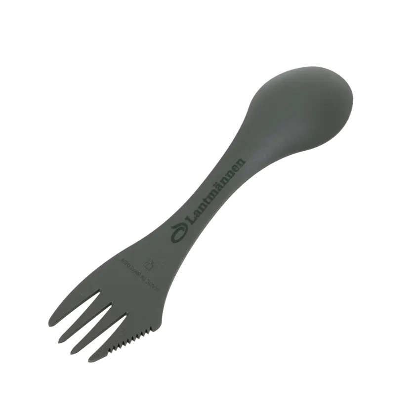 grön spork med lantmännen logga