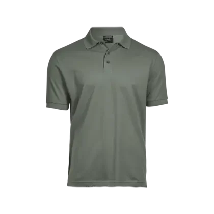 grön herrpolo fram