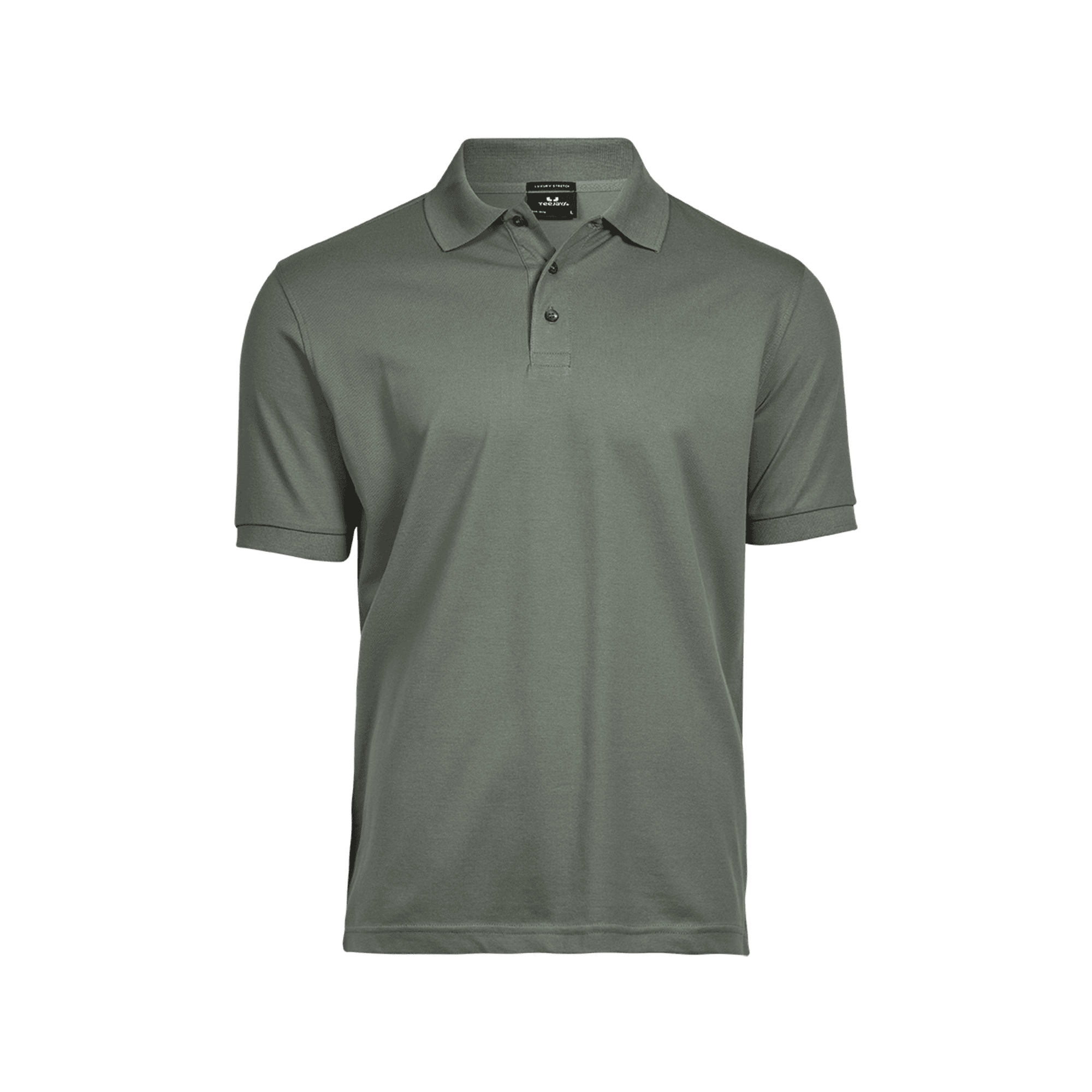 grön herrpolo fram